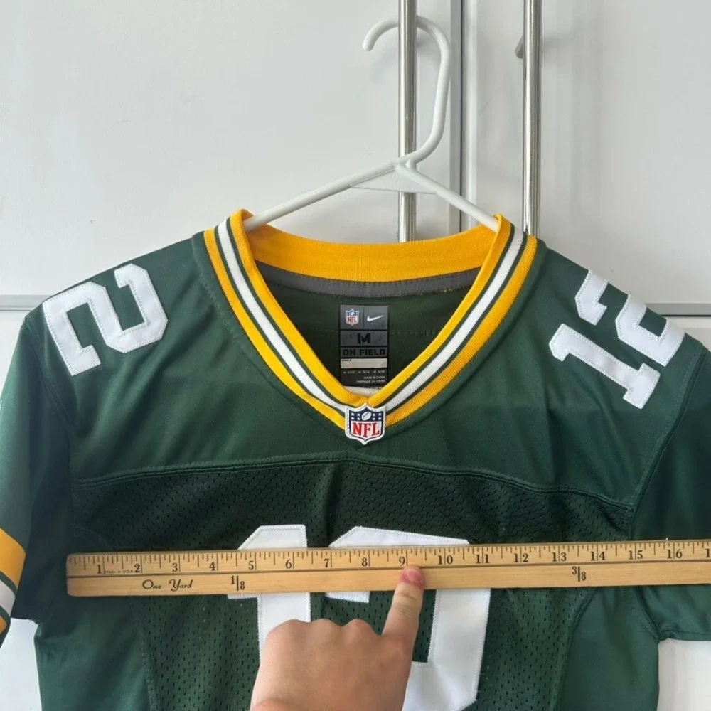 Nike Aaron Rodgers Green Bay Packers Jersey Youth Medium Green NFL 12 On Field